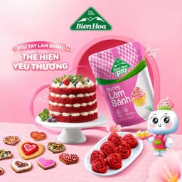Thumbnail Combo 3 Túi  Đường Làm Bánh Biên Hòa Pro Baking 1Kg/túi 1