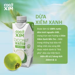 Thumbnail THÙNG 12 Hộp Nước dừa đóng hộp Cocoxim Xanh dung tích 330ml/Hộp 2