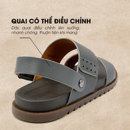 Thumbnail -Giày/Dép Sandal Nam Da Bò Nappa Đế có Rãnh Chống Trượt TMS30200 2