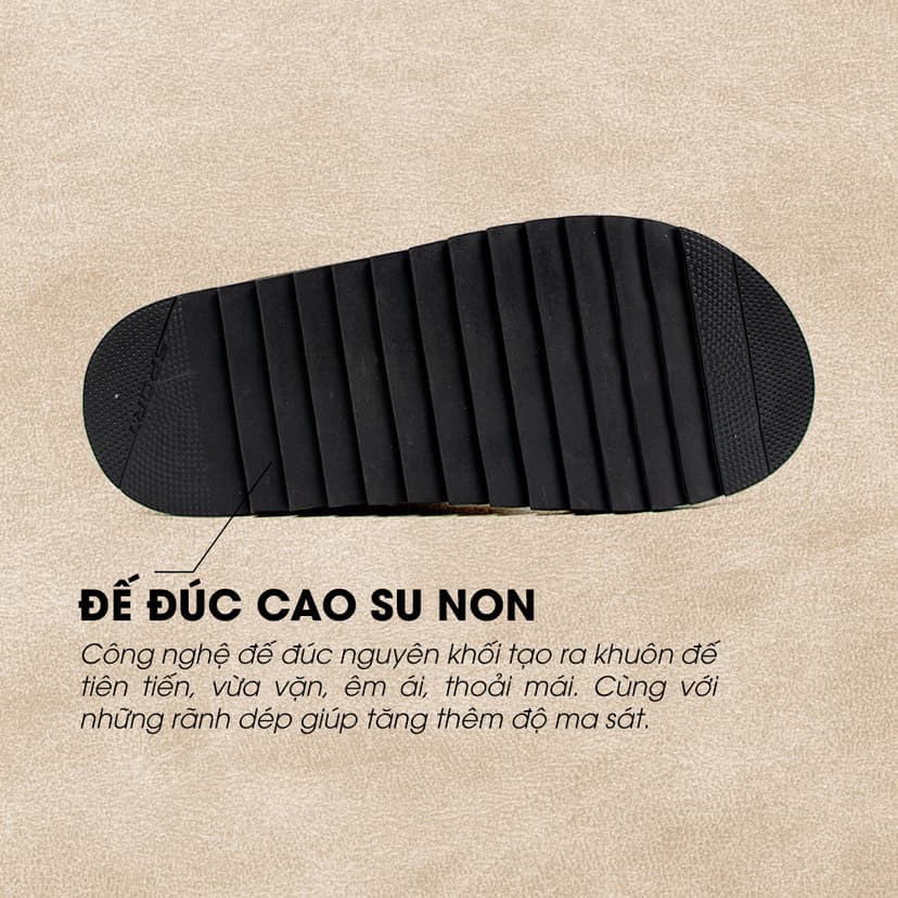 Ảnh -Sandal Tomoyo Da Bò Thật Đế Rãnh Chống Trượt TMS30101 3
