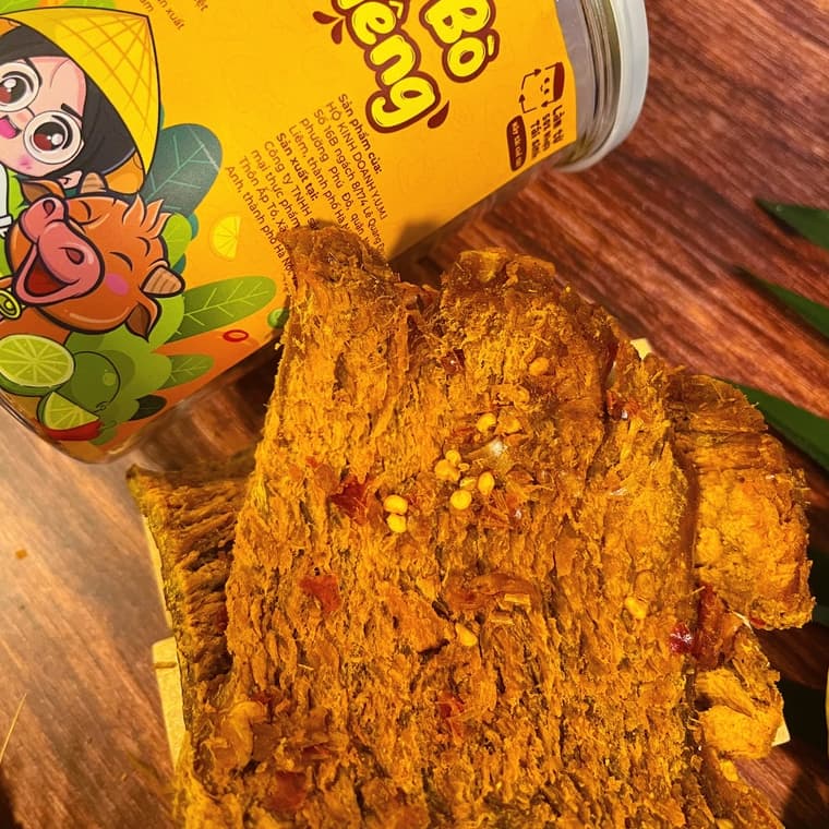 Ảnh Khô bò miếng chua cay Trạm ngọt Yumi đồ ăn vặt thịt chanh ớt thơm ngon 2