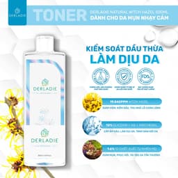 Thumbnail Nước Cân Bằng Da Ngừa Mụn, Kiềm Dầu Derladie Natural Moisture Toner 500 Ml 1