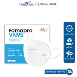 Thumbnail Khẩu trang y tế kháng khuẩn cao cấp 4 lớp Famapro VN95 1