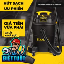 Thumbnail Máy hút bụi công nghiệp khô và ướt Stanley SL19417P-6A 4000W 5.5HP - Bảo hành 12 tháng 4