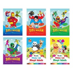 Thumbnail Sách - Tô màu Siêu Nhân, Tô màu Công Chúa Dành cho bé 2-6 tuổi (6 Cuốn) 1