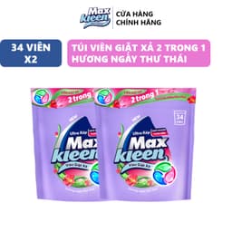 Thumbnail Combo 2 Túi Viên Giặt Xả MaxKleen hương ngày thư thái (34 viên/túi) 2