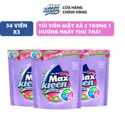 Thumbnail Combo 3 Túi Viên Giặt Xả MaxKleen hương ngày thư thái (34 viên/túi) 1