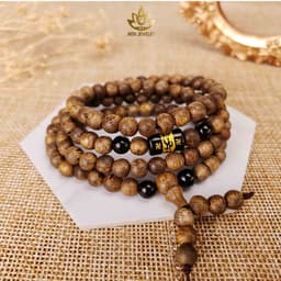 Thumbnail Vòng Tay Trầm Hương Ngũ Bảo Trợ Mệnh - Chuỗi Tràng Hạt 108 Mix Đá & LU THỐNG (Không Chặn Bạc) Mùi Dịu Nhẹ | MTH JEWELRY 4