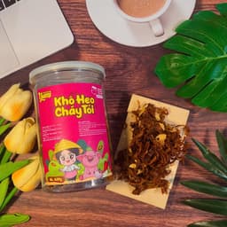 Thumbnail Khô heo cháy tỏi Trạm ngọt Yumi đồ ăn vặt thịt lợn xé sợi thơm ngon 2