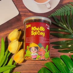 Thumbnail Khô bò sợi cay Trạm ngọt Yumi đồ ăn vặt thịt xé thơm ngon an toàn vệ sinh 1