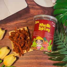 Thumbnail Khô bò sợi cay Trạm ngọt Yumi đồ ăn vặt thịt xé thơm ngon an toàn vệ sinh 2