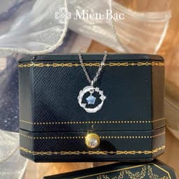 Thumbnail Dây chuyền bạc nữ Miêu Bạc vòng cổ lông vũ đá mặt trăng moonstone chất liệu bạc s925 thời trang phụ kiện trang sức MD27 2