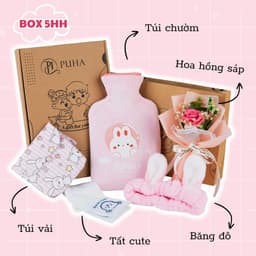 Thumbnail Quà tặng 8/3 có túi chườm bụng kinh nóng lạnh đa năng chăm sóc bạn gái Puha 1000ml 2