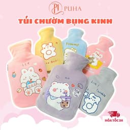 Thumbnail Túi chườm đa năng PUHA, phiên bản hình thú 1000ml dễ thương đáng yêu dành cho bạn nữ 1