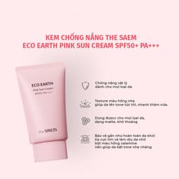 Thumbnail Kem Chống Nắng THE SAEM Eco Earth Pink Sun Cream 50ml 2