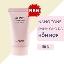 Thumbnail Kem Chống Nắng THE SAEM Eco Earth Pink Sun Cream 50ml 3