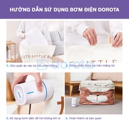 Thumbnail Bơm điện hút chân không cao cấp DOROTA dùng cho túi hút chân không đựng quần áo chăn mền AQ 3