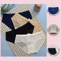 Thumbnail Quần lót nữ biết thở không đường may Vicci 209 kẻ caro thông hơi nhiều màu 1