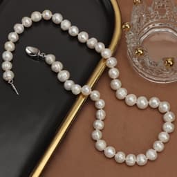 Thumbnail Chuỗi Đeo Cổ Ngọc Trai 8ly Hạt Rằn Màu Trắng Khóa Bạc Sang Trọng - Ngọc Trai Trường Thịnh 2