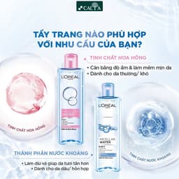 Thumbnail Nước Tẩy Trang L'Oreal Dành Làm Sạch Sâu, Dưỡng Ẩm - Loreal 3 In 1 Micellar Water 400ml 2