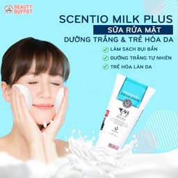 Thumbnail Sữa rửa mặt trắng da và tạo bọt Beauty Buffet Scentio Milk Plus Whitening Q10  Facial Foam 50ml 3