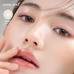 Thumbnail Kính áp tròng xám tây tự nhiên Funkie thương hiệu Angel Eyes | Lens cận màu xám đường kính nhỏ GDia 12.8mm có độ cận 0-8 3