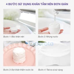 Thumbnail Khăn tắm nén du lịch 70x140cm an toàn loại dày DOROTA - KTN1 4