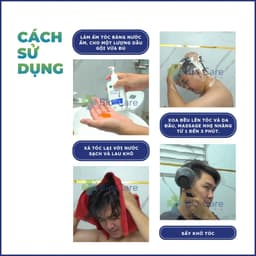 Thumbnail Dầu gội dược liệu BIO CARE PHARMA giảm gàu, nấm ngứa da đầu Santal 300 Shampoo 100ml 3