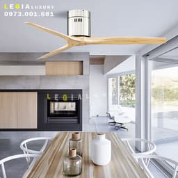 Thumbnail Quạt Trần Gỗ Phong Cách Đông Dương LÊ GIA LGFAN689V - Chiều Cao 23cm - Sải Cánh 132cm - Bảo Hành 5 Năm 2