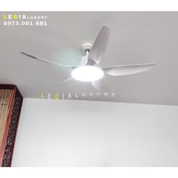 Thumbnail Quạt Trần Đèn Gió Mạnh LÊ GIA LGFAN668T - Chiều Cao 38cm - Sải Cánh 142cm - Bảo Hành 5 Năm 4