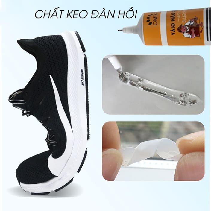 Ảnh Keo dán giày thể thao siêu dính dùng nhiệt trong suốt an toàn cho da KDG06 3