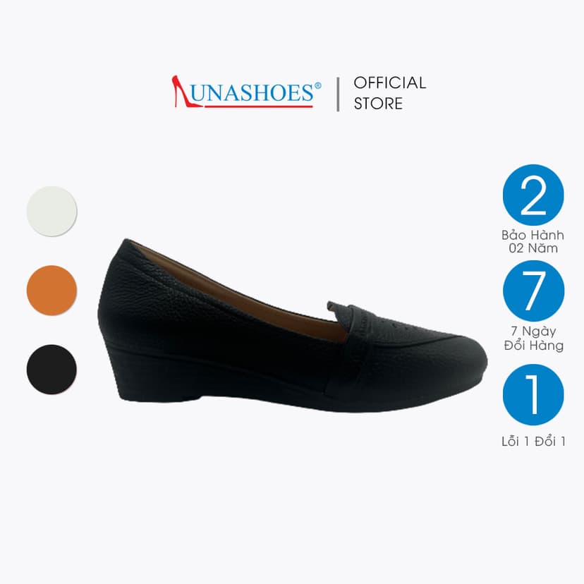 Ảnh Giày búp bê nữ đế xuồng 5p LUNASHOES 2105 da bò mềm bảo hành tới 3 năm lỗi 1 đổi 1 mũi vuông 1