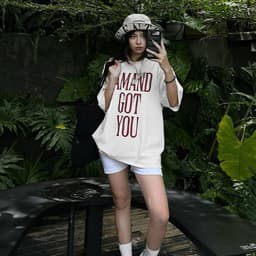 Thumbnail Áo thun NELLY Cotton 260gsm Premium - Amand Got You Tay Lỡ Form Rộng Nam Nữ 1
