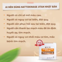 Thumbnail Hạ huyết áp NATTOKINASE Jintan Nhật Bản, Lẻ 7, 10, 15 gói (không có hộp) 3