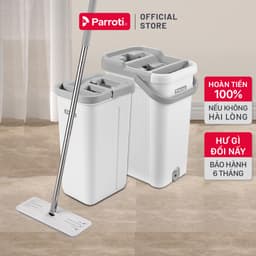 Thumbnail Cây lau nhà tự vắt thông minh, bộ lau nhà 360 độ, lau sạch khô nhanh Parroti 1