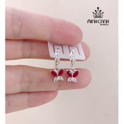 Thumbnail Bông Tai Bạc Hình Bướm Xinh Xắn Cho Bé Yêu - Minh Canh Jewelry 4