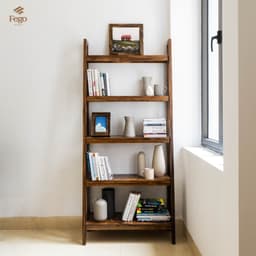 Thumbnail Kệ sách gỗ thông harmon 5 tầng FEGO thiết kế thanh giằng chắc chắn dành cho cửa hàng và văn phòng 3