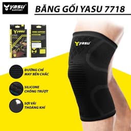 Thumbnail Băng gối thể thao bóng đá, bóng chuyền co giãn đàn hồi cao cấp YASU YS7718 (1 chiếc) 1