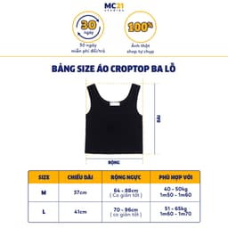 Thumbnail Áo croptop ba lỗ MC21.STUDIOS dáng ôm co giãn chất thun xịn cao cấp phong cách Ulzzang Streetwear Hàn Quốc A3213 4