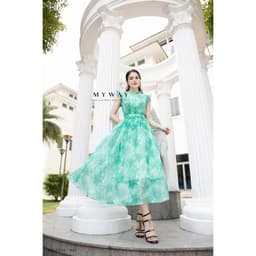 Thumbnail Đầm Maxi Nữ Đi Du Lịch My Way Không Tay Họa Tiết Hoa Thanh Lịch 2MD0236 - HA2 3