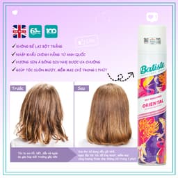 Thumbnail 2 Chai Dầu Gội Khô Batiste 200ML Tặng 1 Lược Chải Làm Phồng Tóc (Oriental & Tropical 200ml) 3
