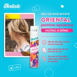 Thumbnail 2 Chai Dầu Gội Khô Batiste 200ML Tặng 1 Lược Chải Làm Phồng Tóc (Oriental & Tropical 200ml) 4
