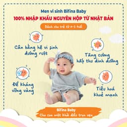Thumbnail Men vi sinh Bifina Baby Nhật Bản - Lẻ 3 gói (không có hộp)-Lợi khuẩn chiến binh cho trẻ sơ sinh Viêm da cơ địa, chàm sữa 4