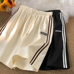 Thumbnail Quần Short Nam Nữ NANDCHN NAD Unisex Chất Cotton Phong Cách Ullzang - Quần Đùi 2 sọcThể Thao Mặc Thoáng Mát 3