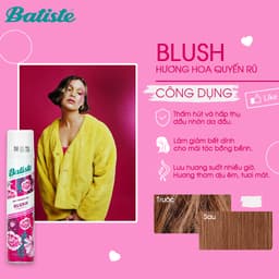Thumbnail Combo 3 Dầu Gội Khô Batiste Blush 200ml Bồng Bềnh Mềm Mượt Tức Khắc 2