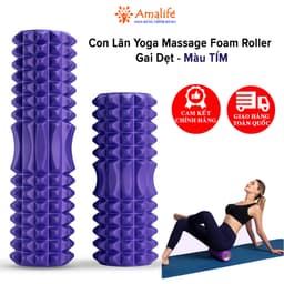 Thumbnail Foam Roller Massage - Con Lăn Yoga Matxa Tập Gym Tập Thể Thao Giãn Cơ Ống Trụ Lăn Xốp Có Gai Hãng Amalife 1
