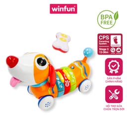 Thumbnail Xe ô tô đồ chơi thông minh điều khiển từ xa Winfun 1142 cho bé hình cún con cầu vồng có phát nhạc 1