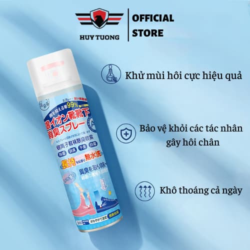 Ảnh Combo 5 chai xịt khử mùi hôi giày dép Nano bạc, xịt khử mùi hôi chân khó chịu lên đến 24h - dung tích 260ml 3