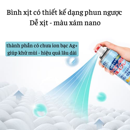 Ảnh Combo 5 chai xịt khử mùi hôi giày dép Nano bạc, xịt khử mùi hôi chân khó chịu lên đến 24h - dung tích 260ml 4