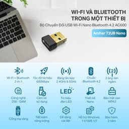 Thumbnail Bộ Chuyển Đổi USB Wifi TP-Link Archer T2UB Nano Bluetooth 4.2 Chuẩn AC 600Mbps 1